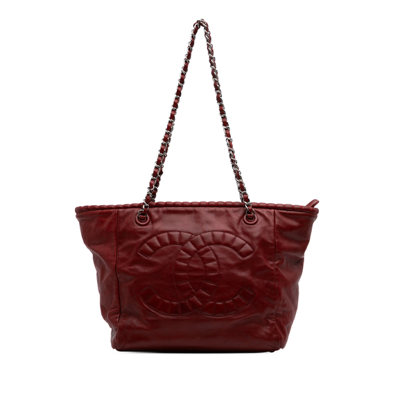 Pre-Loved Chanel Calfskin On The Bund Tote - Picture 1 of 9